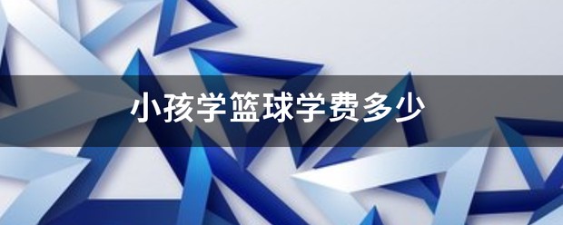儿童篮球训练班收费多少